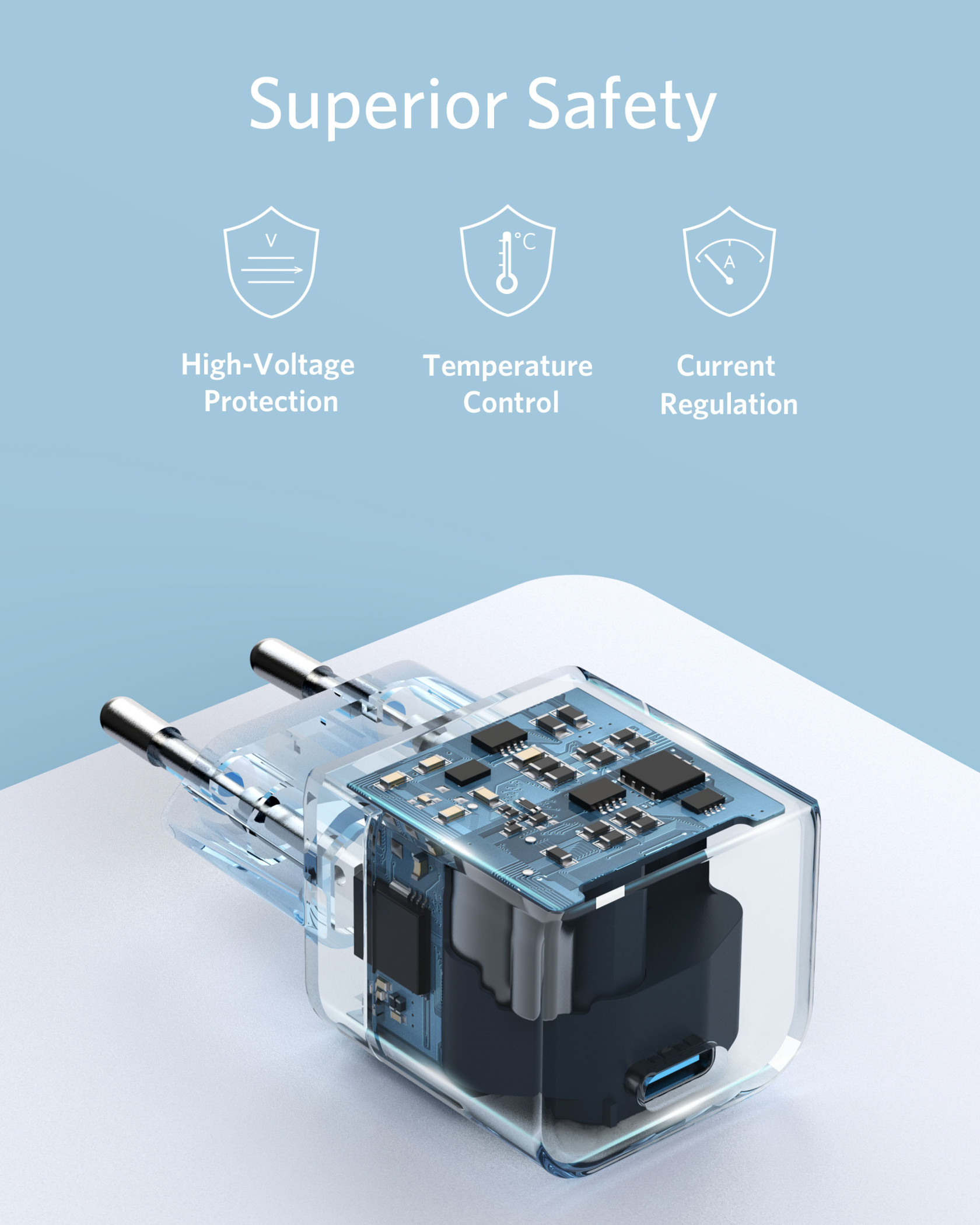 Galerijní obrázek č.3 Zvuk ANKER PowerPort III 20W Cube White B-Stock