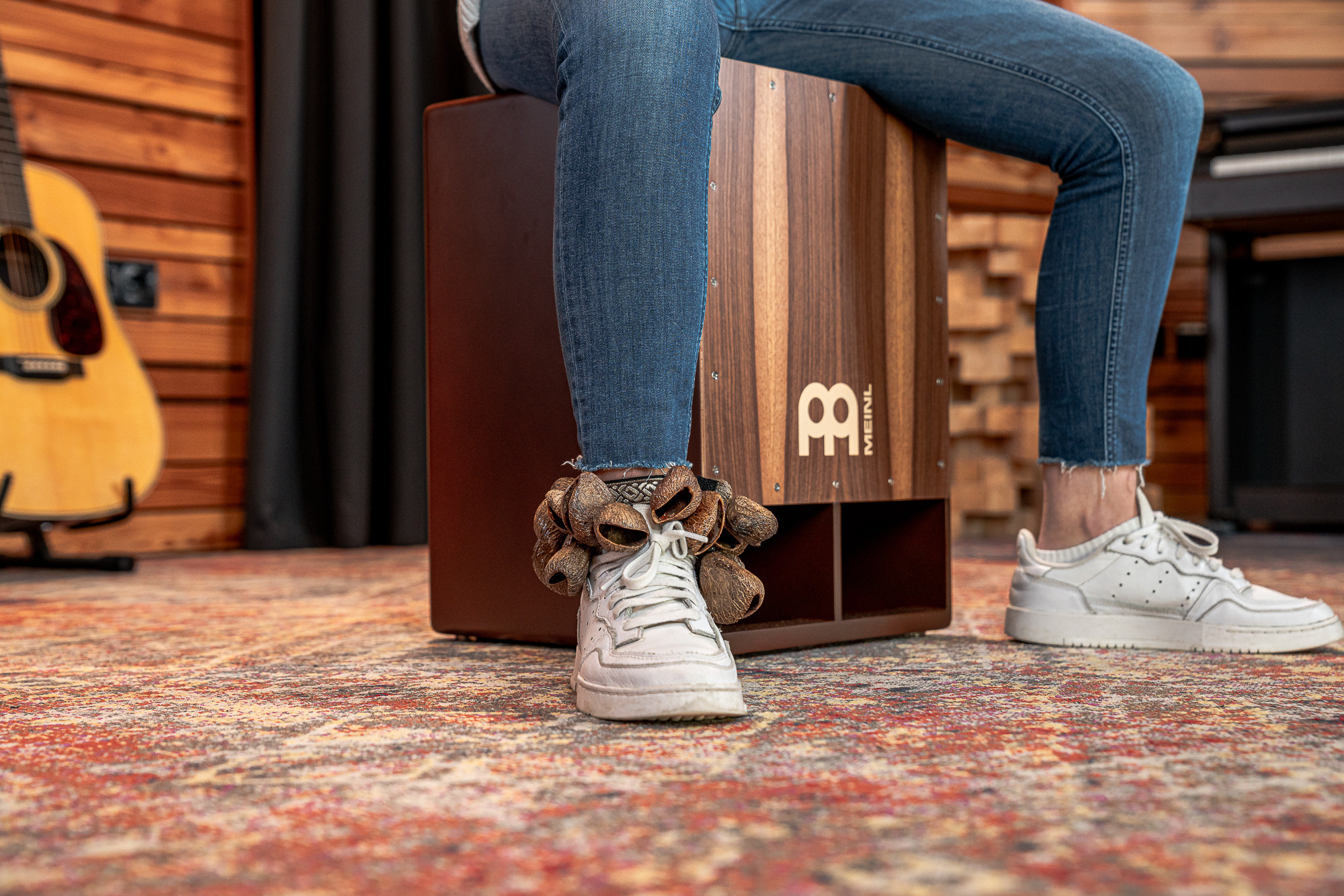 Galerijní obrázek č.2 Ostatní perkuse MEINL FR1P Foot Rattle Pangi Seeds
