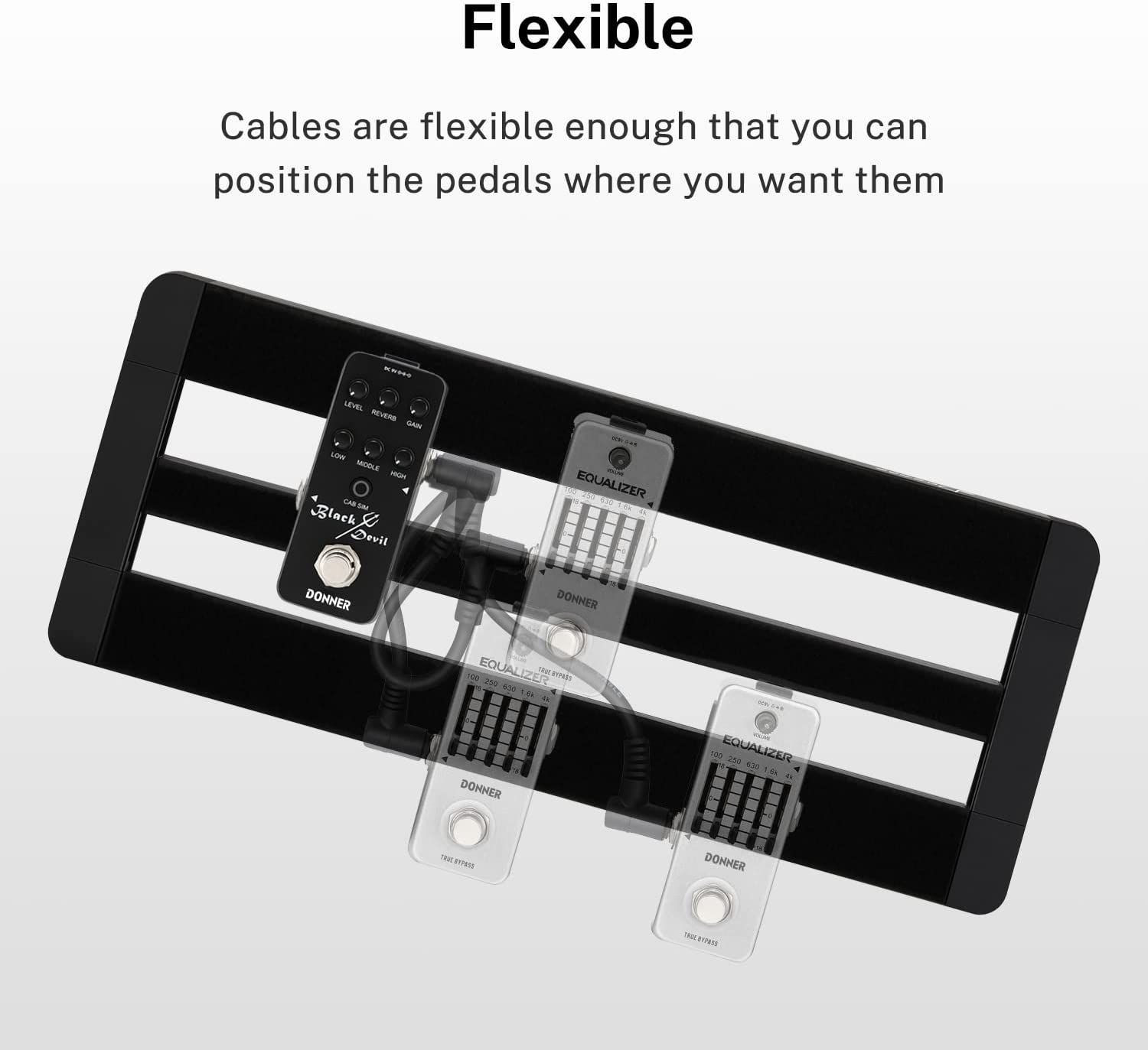 Galerijní obrázek č.2 do 1 m DONNER EC1048 Guitar Patch Cable 6-Pack