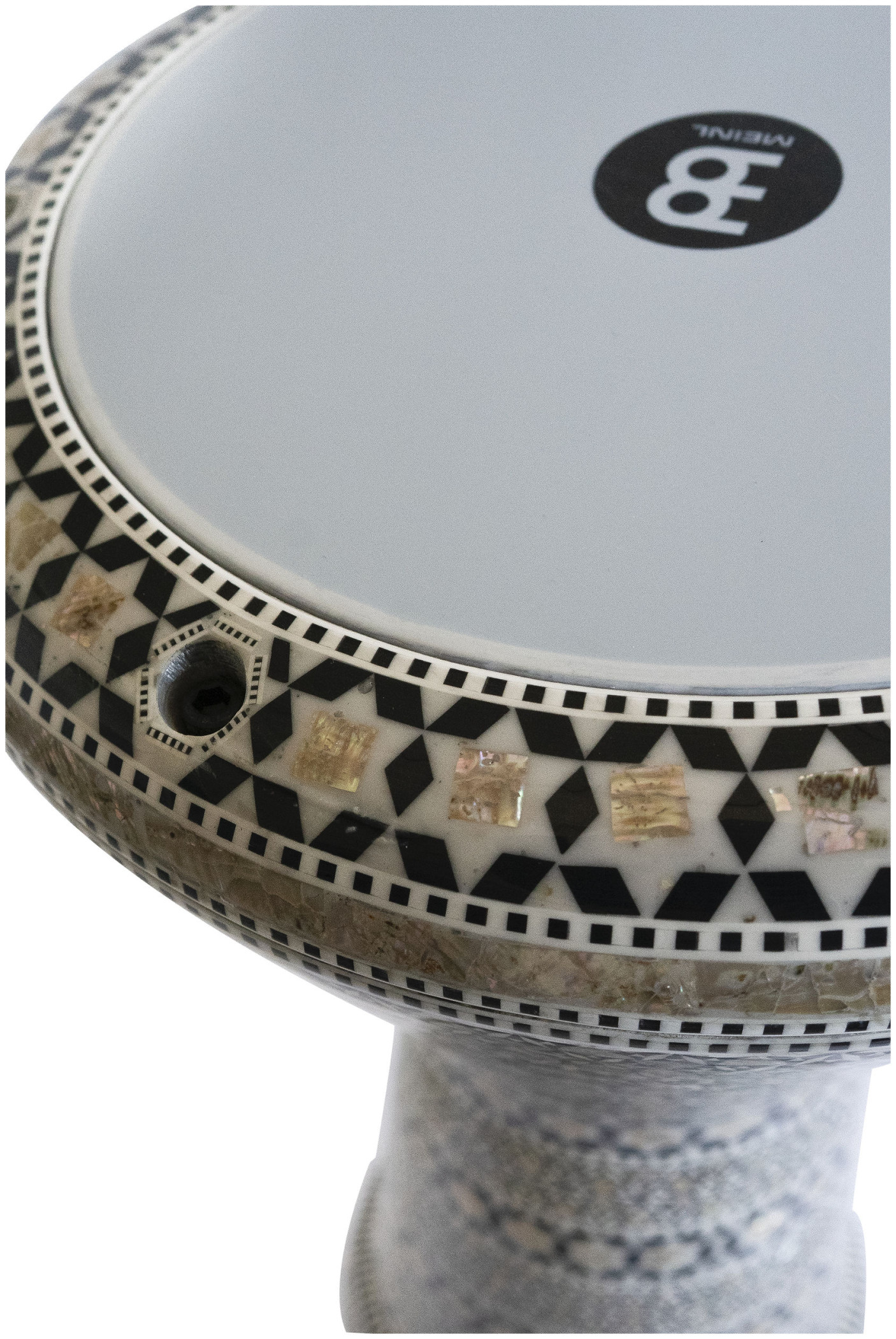 Galerijní obrázek č.3 Doumbeky MEINL Percussion - Daood Debu Signature Artisan Edition Doumbek 9” - White Pearl