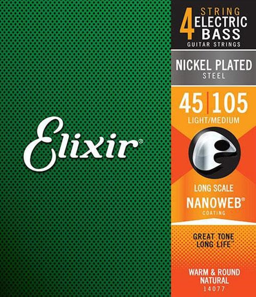 Hlavní obrázek Tvrdost .045 ELIXIR 4 strings NANOWEB Long .045 - .105