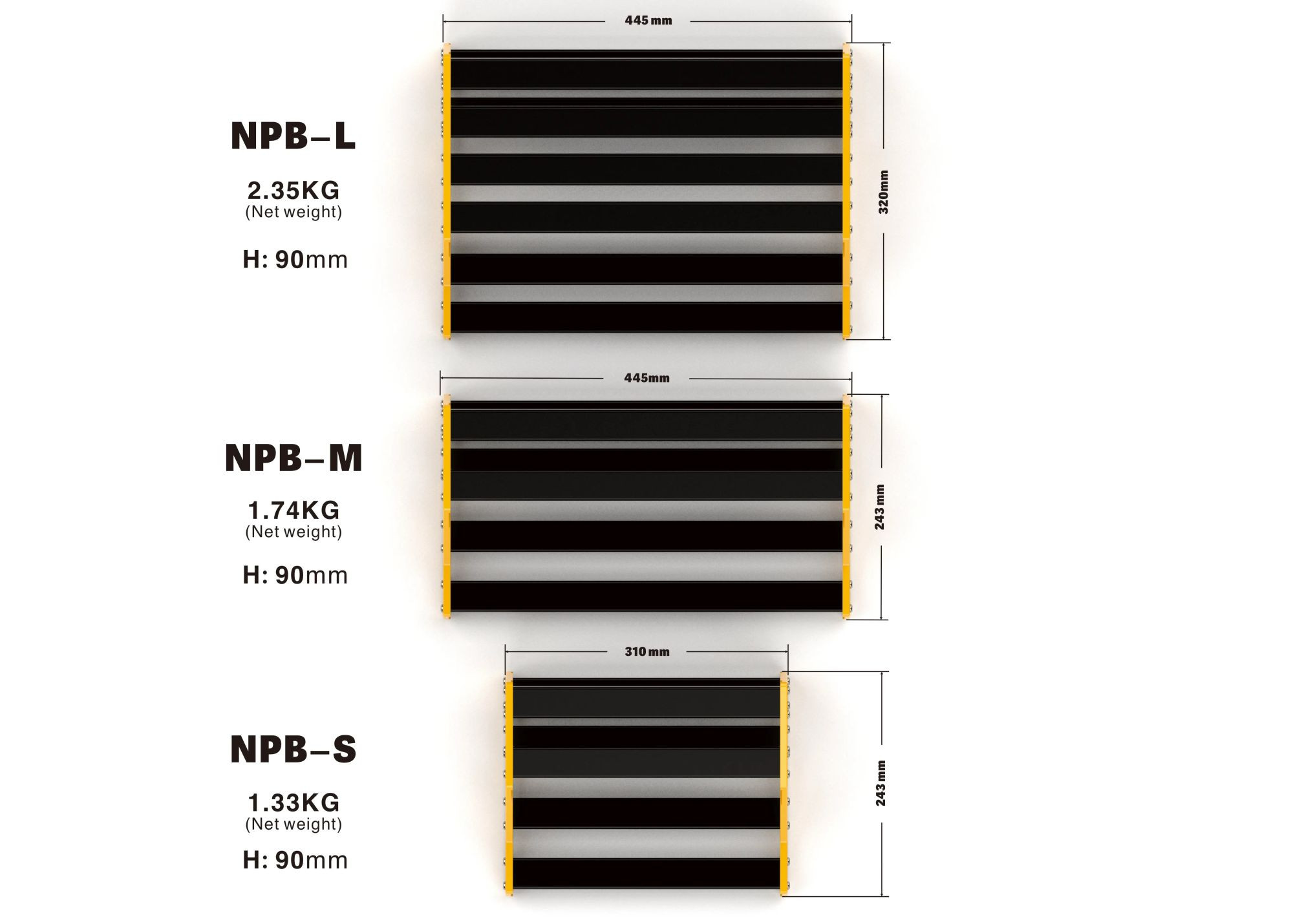 Galerijní obrázek č.1 Pedalboardy NUX NPB-M Bumblebee Pedalboard