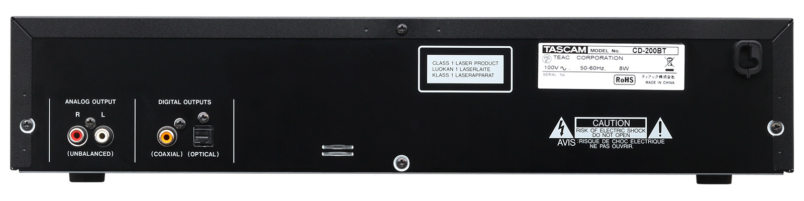 Galerijní obrázek č.1 Profesionální CD/DVD/USB/SD/MC přehrávače TASCAM CD-200BT