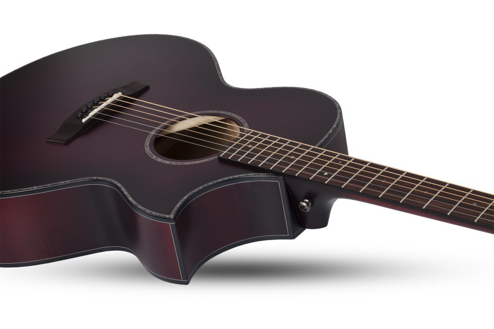 Galerijní obrázek č.3 Další tvary SCHECTER Orleans Stage Acoustic Vampyre Red Burst Satin