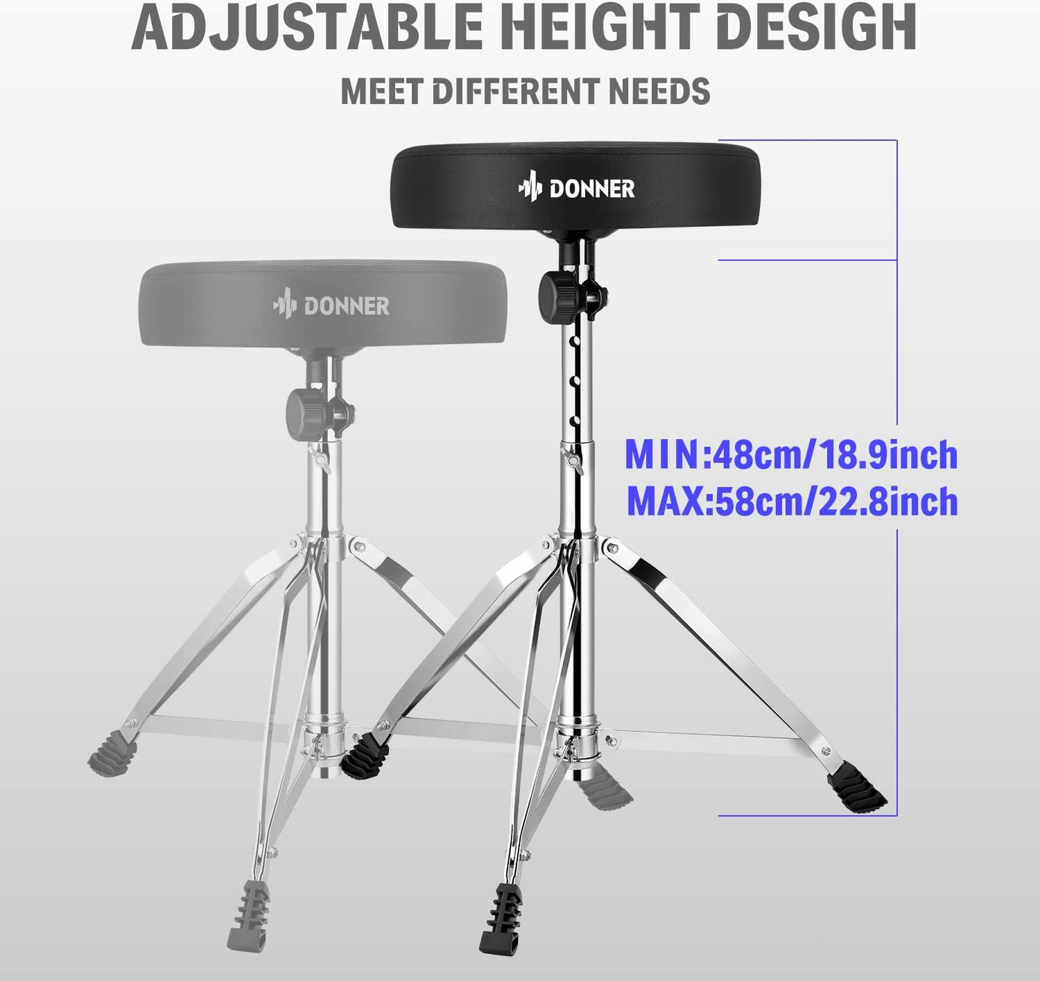 Galerijní obrázek č.3 Stoličky DONNER Drum Throne Set