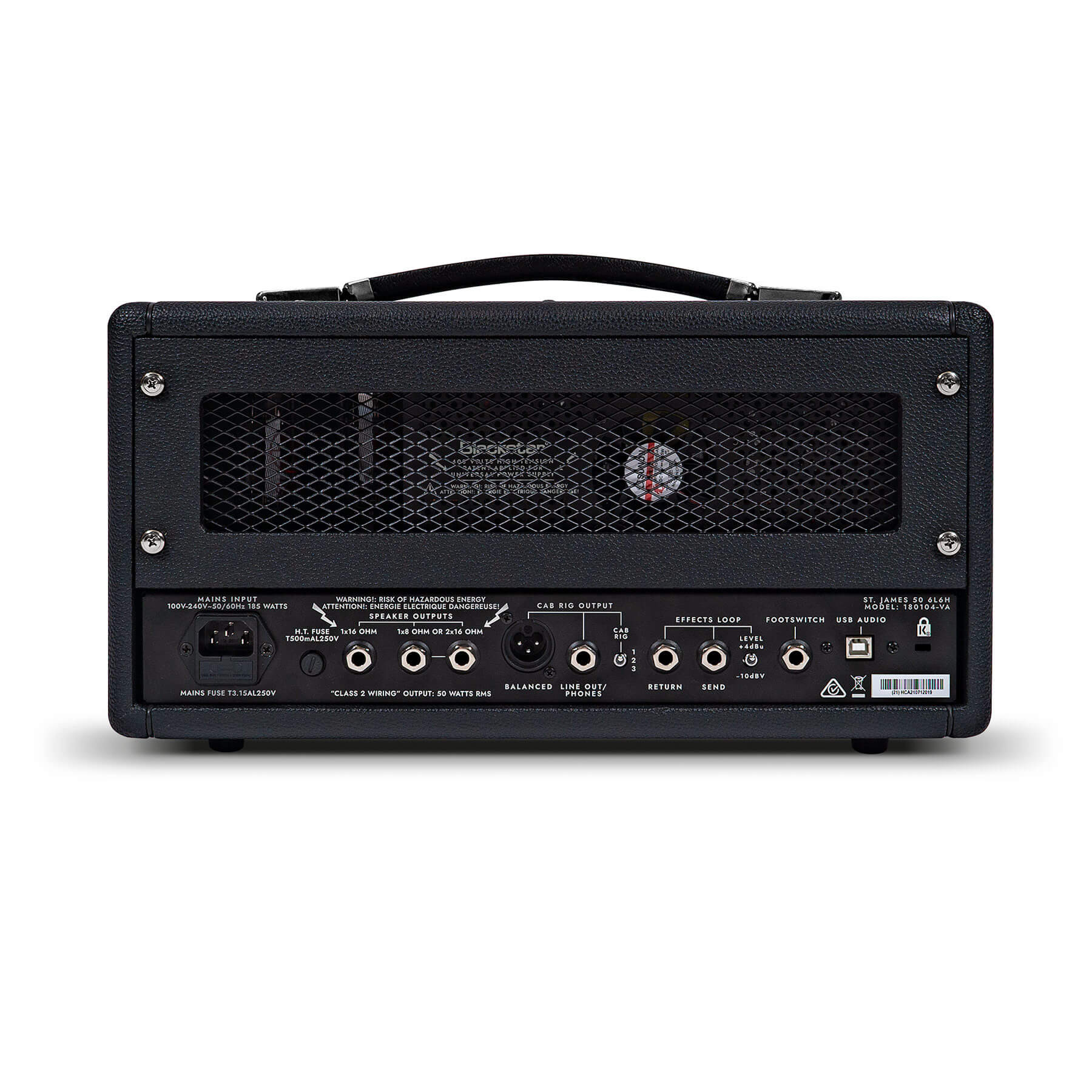 Galerijní obrázek č.3 Lampové zesilovače BLACKSTAR St. James 50 6L6 Head - Black