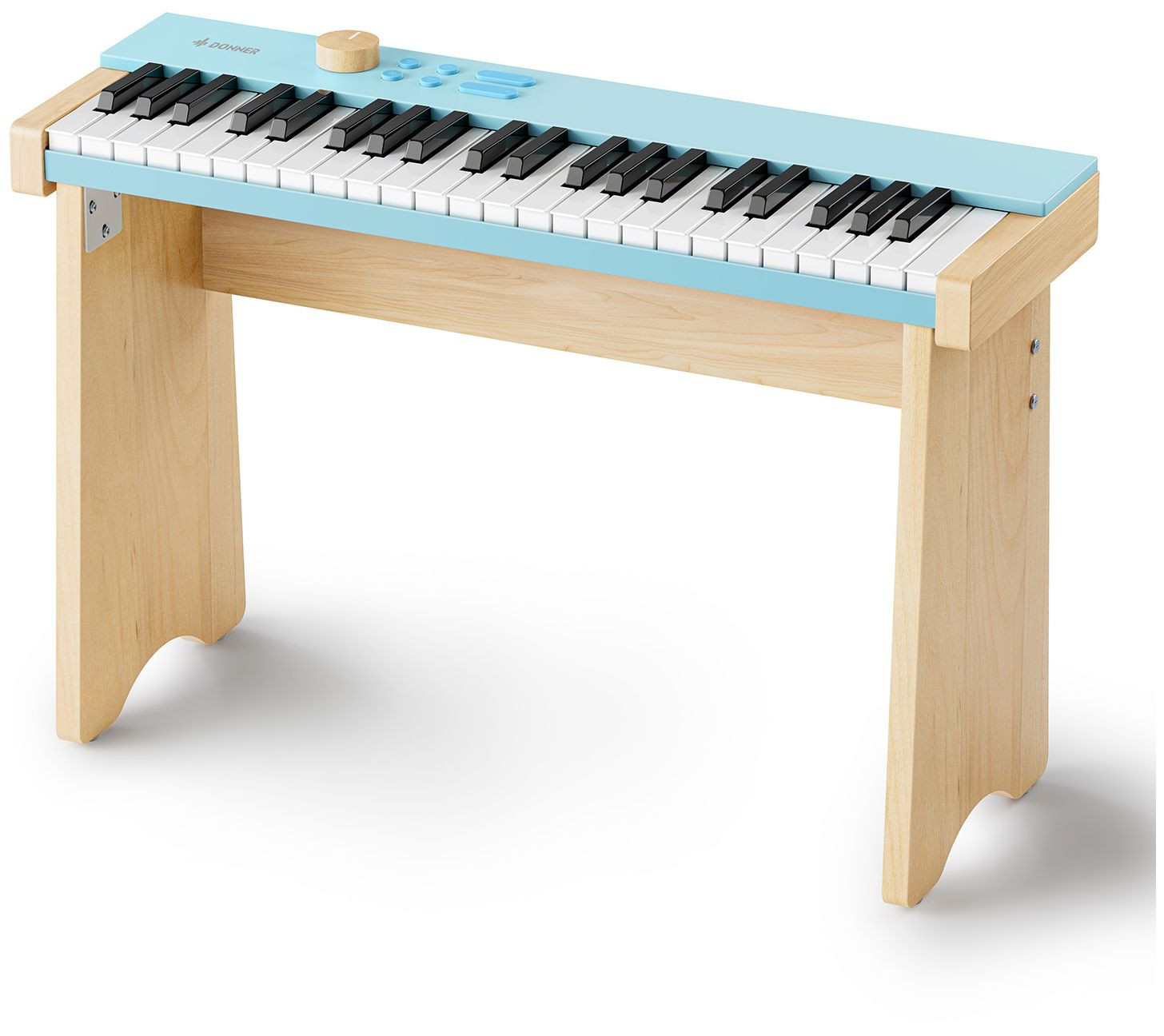 Hlavní obrázek Dětské keyboardy DONNER KIDO V-20 Mini Digital Keyboard 44 keys Light Blue with Stand