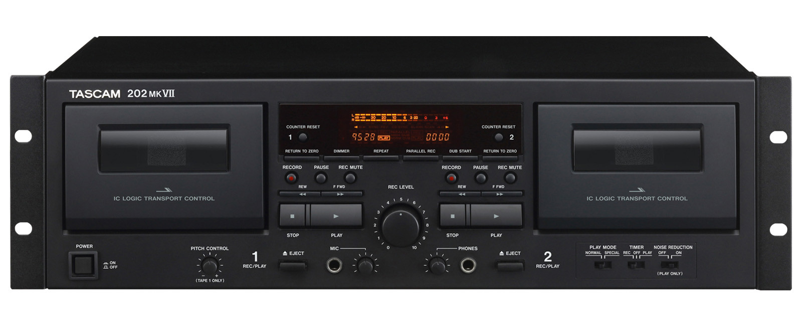 Hlavní obrázek Profesionální CD/DVD/USB/SD/MC přehrávače TASCAM 202MKVII