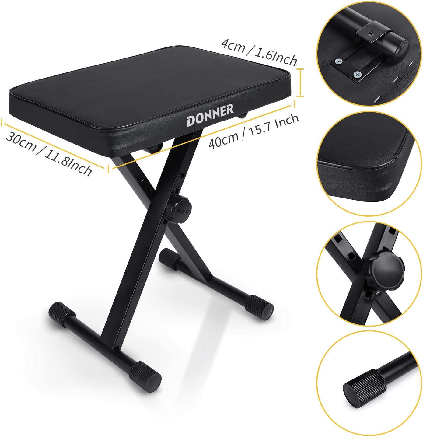 Galerijní obrázek č.3 Stoličky a sedáky DONNER X-style Keyboard Bench
