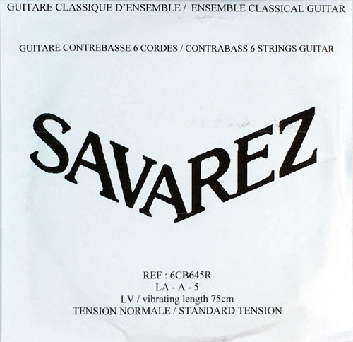 Hlavní obrázek Ostatní struny pro klasickou kytaru SAVAREZ 6CB645R