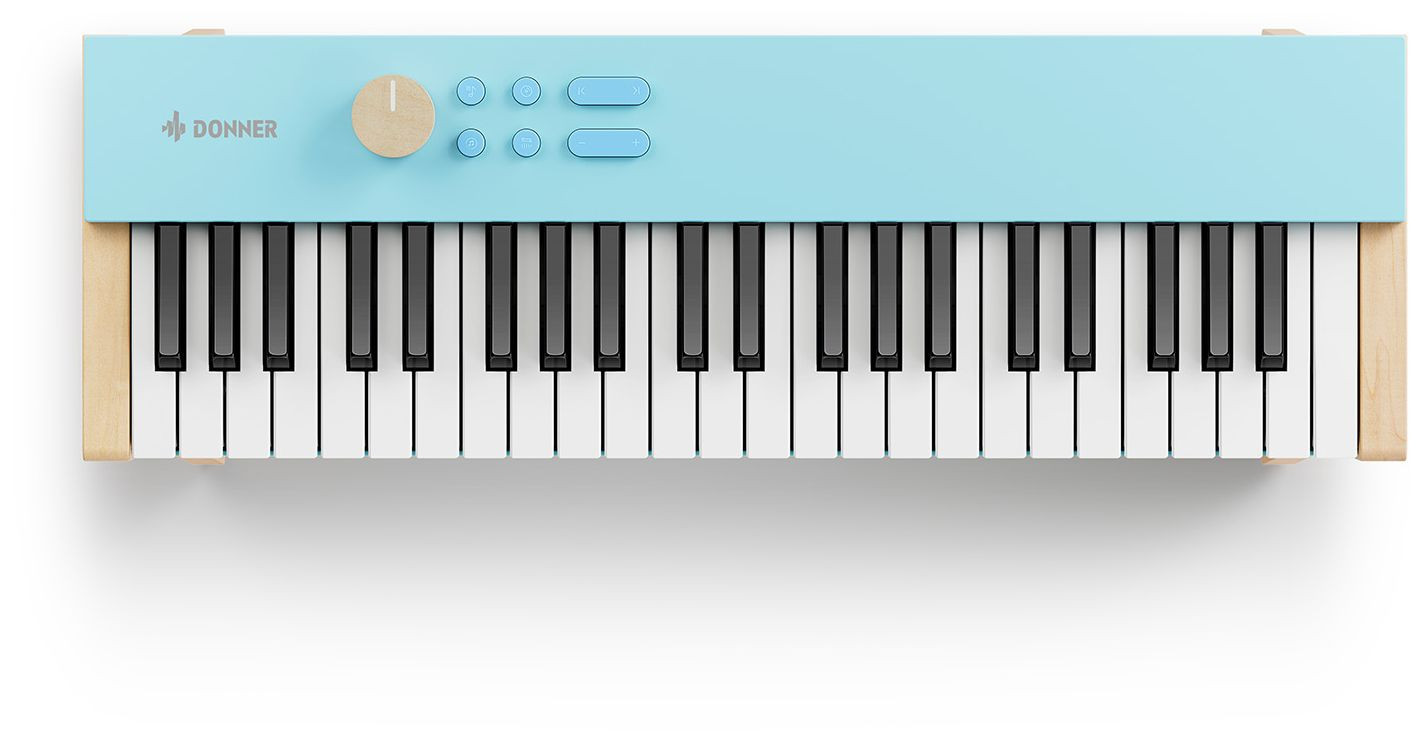 Galerijní obrázek č.2 Dětské keyboardy DONNER KIDO V-20 Mini Digital Keyboard 44 keys Light Blue with Stand