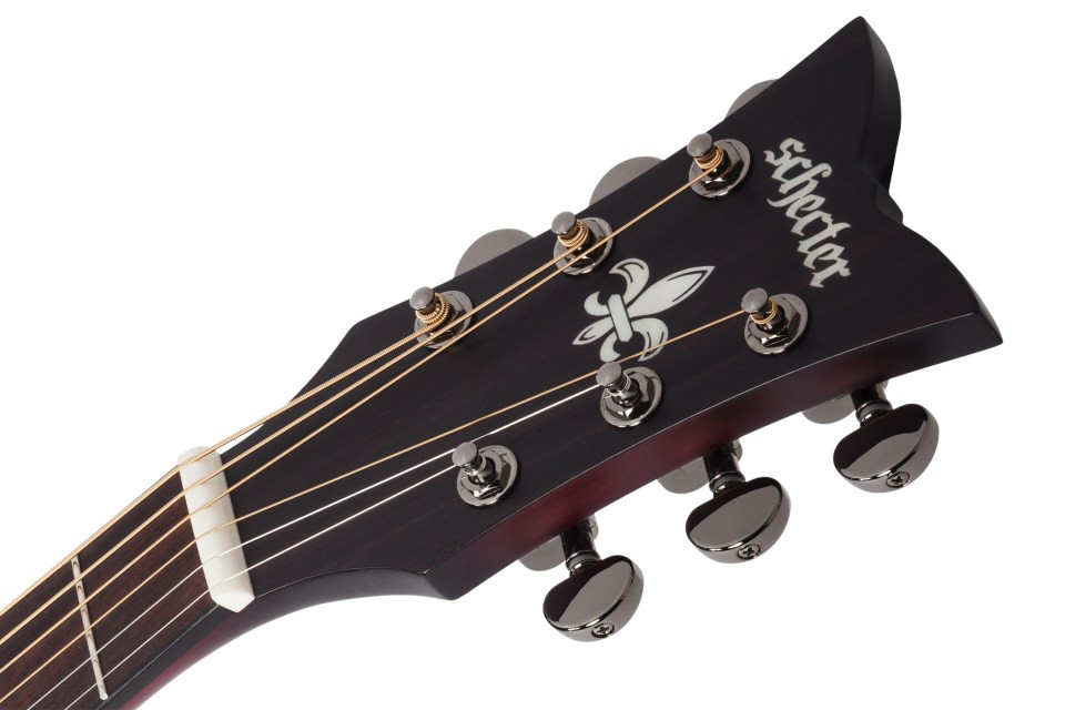 Galerijní obrázek č.11 Další tvary SCHECTER Orleans Stage Acoustic Vampyre Red Burst Satin