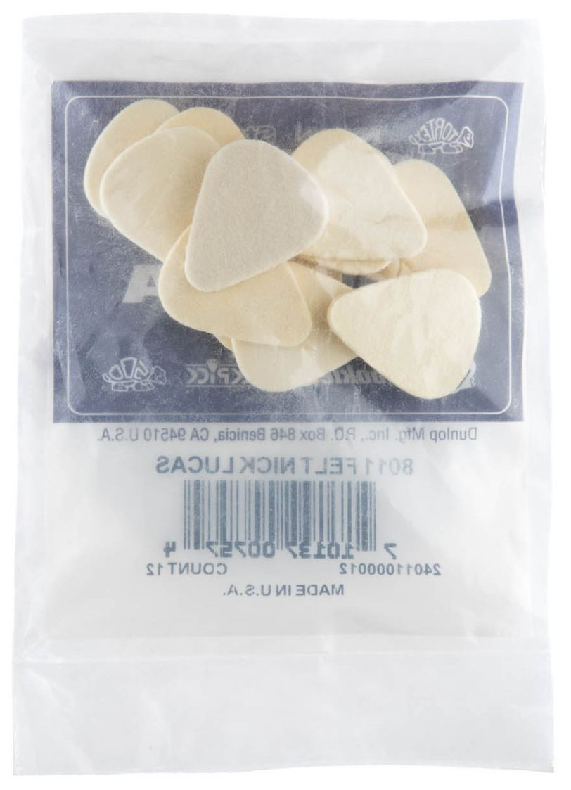Galerijní obrázek č.4 Ostatní  DUNLOP FELT NICK LUCAS PICK 3.2MM - 12 PACK