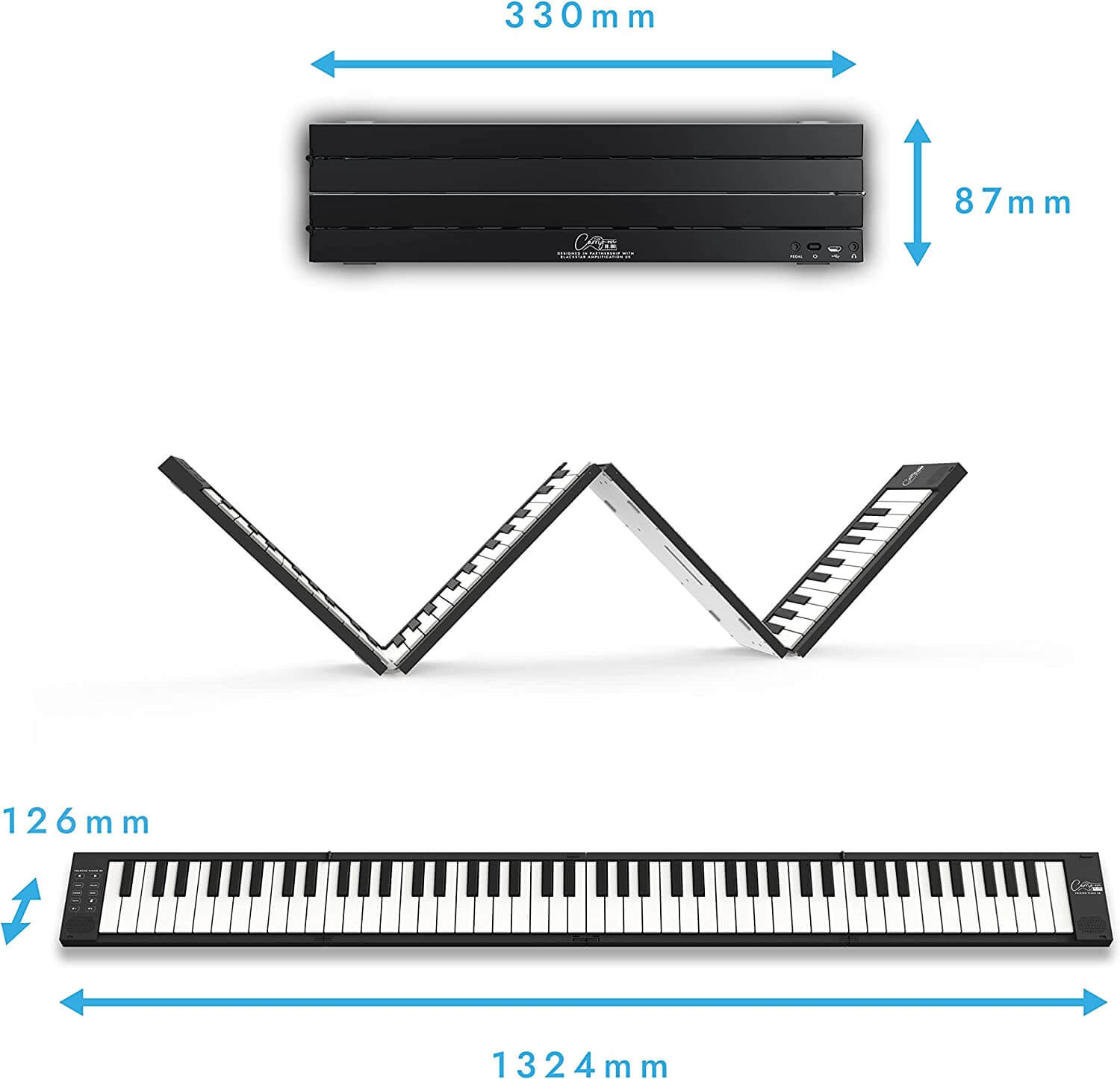Galerijní obrázek č.3 Stage piana CARRY-ON Folding Piano 88 - Black