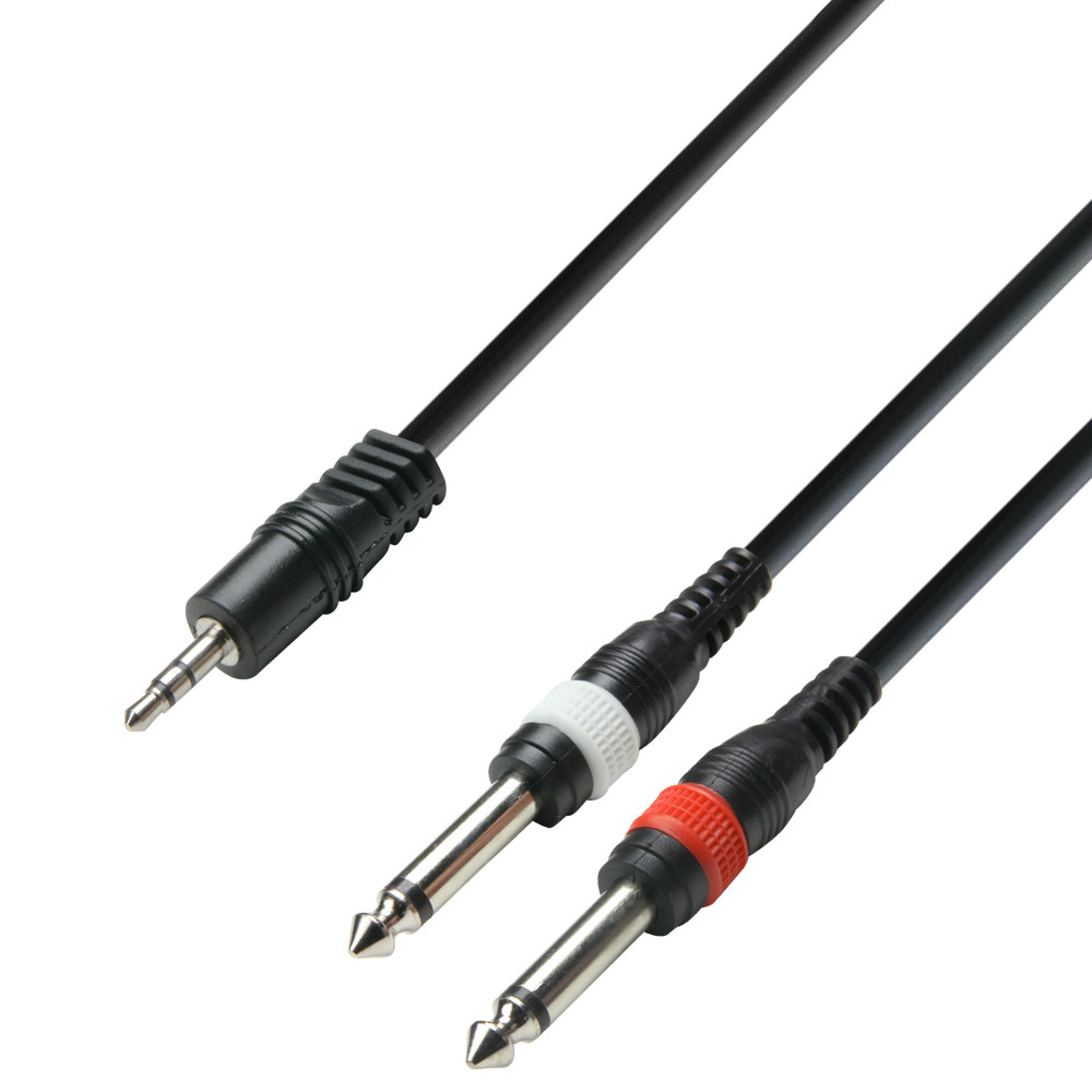 Hlavní obrázek 1x J3,5 stereo - 2x mono J6,3TS / XLR ADAM HALL 3 Star Series - K3Y WPP0100