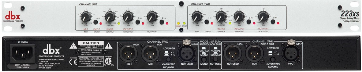 Hlavní obrázek Speaker management a crossovery DBX 223XS