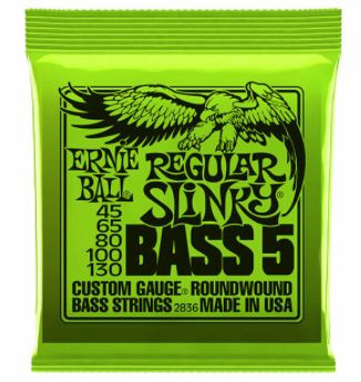 Hlavní obrázek Tvrdost .045 ERNIE BALL P02836 Regular Slinky Bass-5 45-130