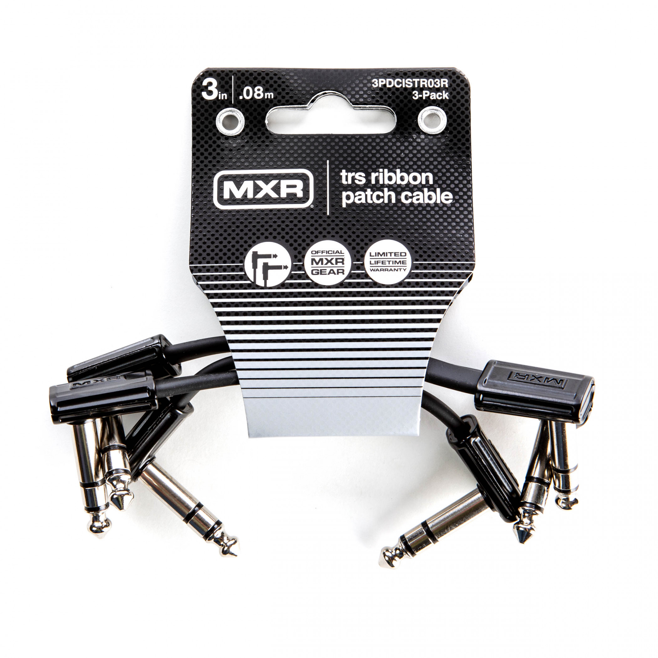Hlavní obrázek do 1 m DUNLOP MXR TRS RIBBON PATCH CABLE 0,08m - 3 PACK, propojovací kabel