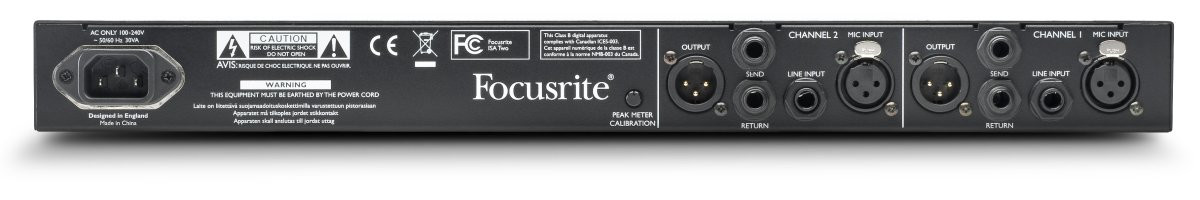 Galerijní obrázek č.3 Mikrofonní a linkové předzesilovače FOCUSRITE PRO ISA Two