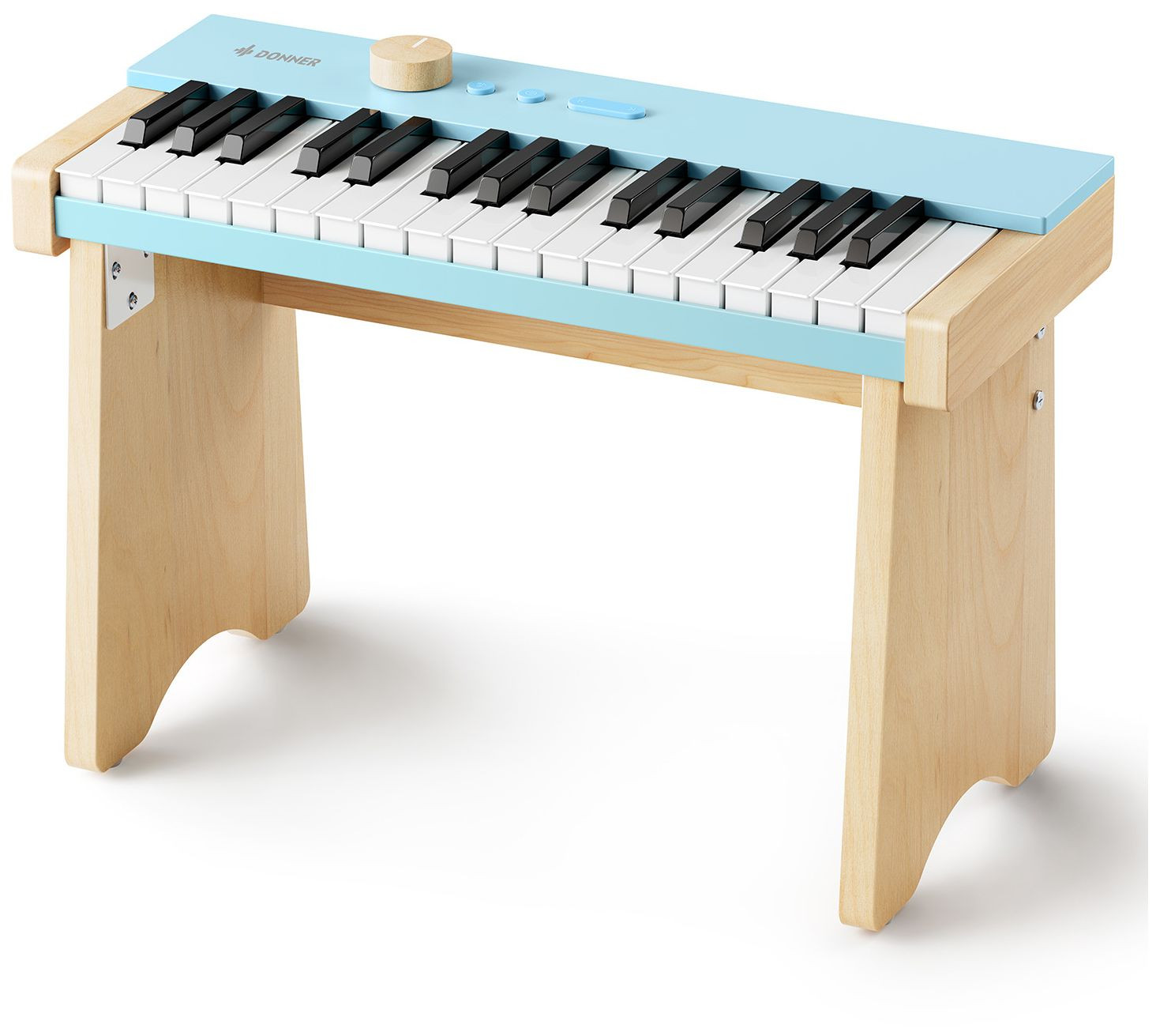 Hlavní obrázek Dětské keyboardy DONNER KIDO V-10 Mini Digital Keyboard 32 keys Light Blue with Stand