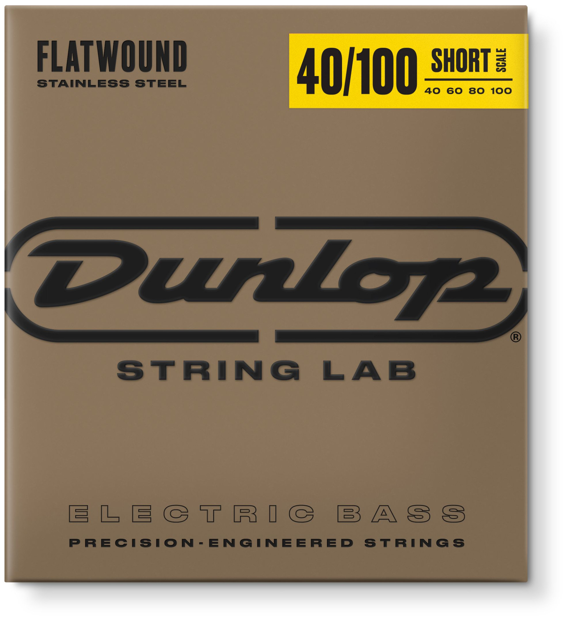 Hlavní obrázek Tvrdost .040 DUNLOP DBFS40100S Flatwound Bass 40-100