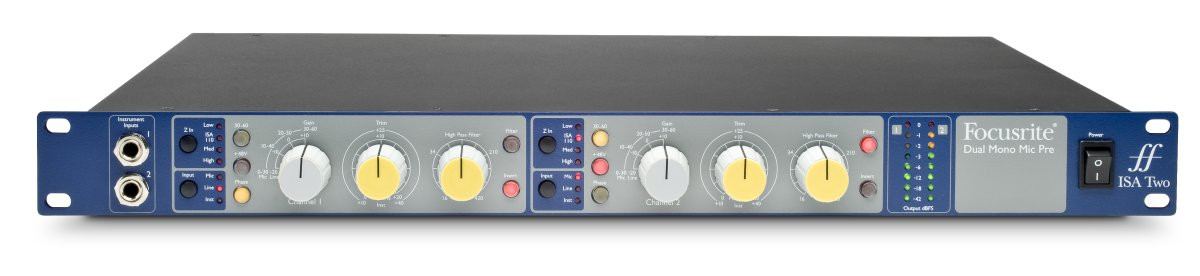 Galerijní obrázek č.2 Mikrofonní a linkové předzesilovače FOCUSRITE PRO ISA Two