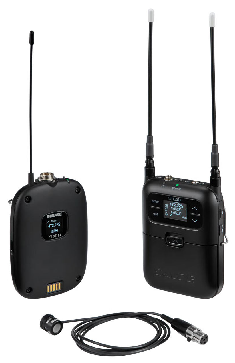 Hlavní obrázek S klopovým mikrofonem (lavalier) SHURE SLXD15+/85M-K55