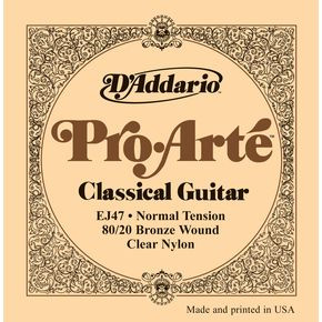 Hlavní obrázek Normal tension D'ADDARIO EJ47 Gold Nylon Pro Arté Normal - .028 - .043