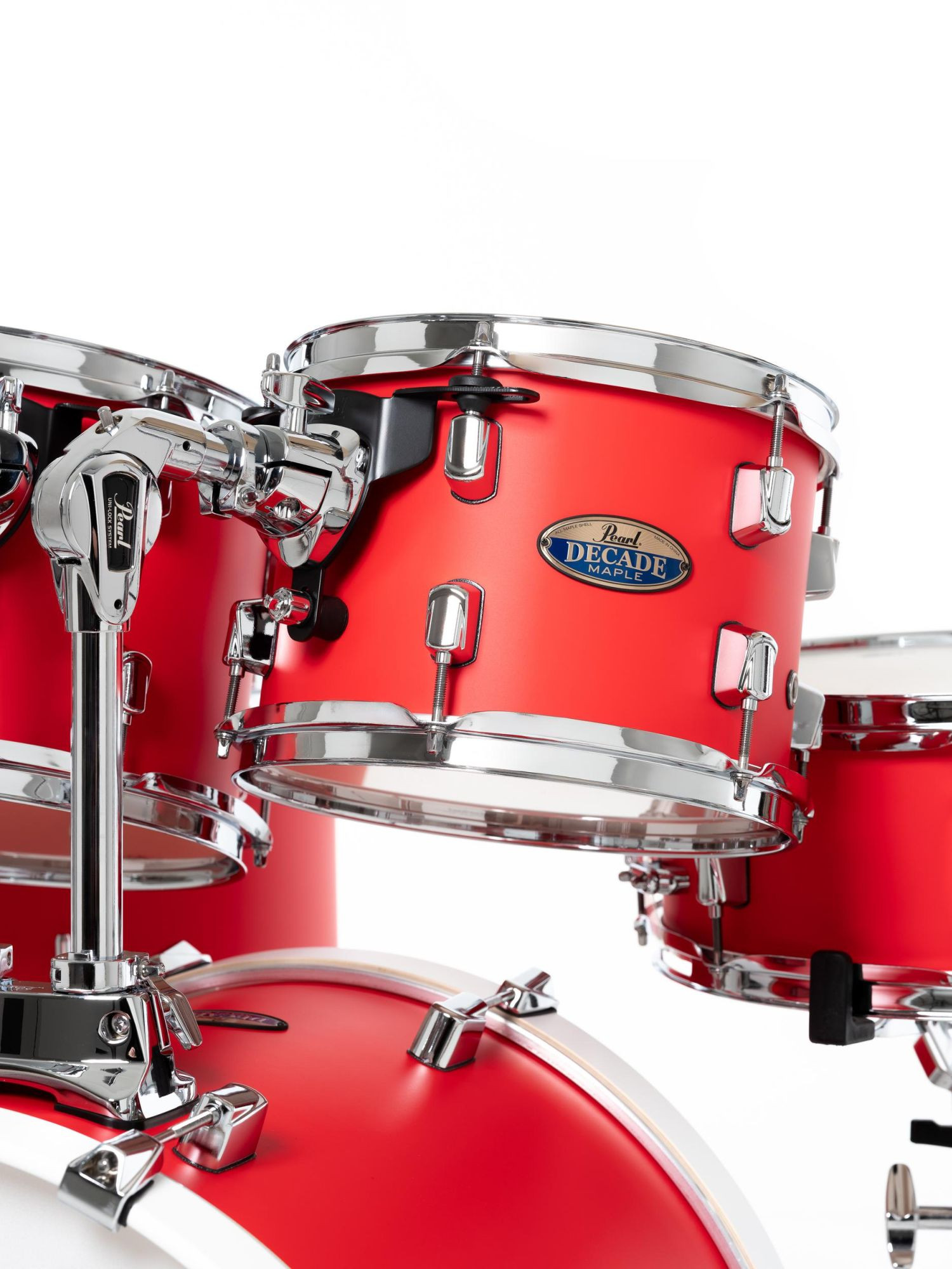 Galerijní obrázek č.8 20“; 10“, 12“; 14“ PEARL DMP905/C899 Decade Maple - Matte Racing Red
