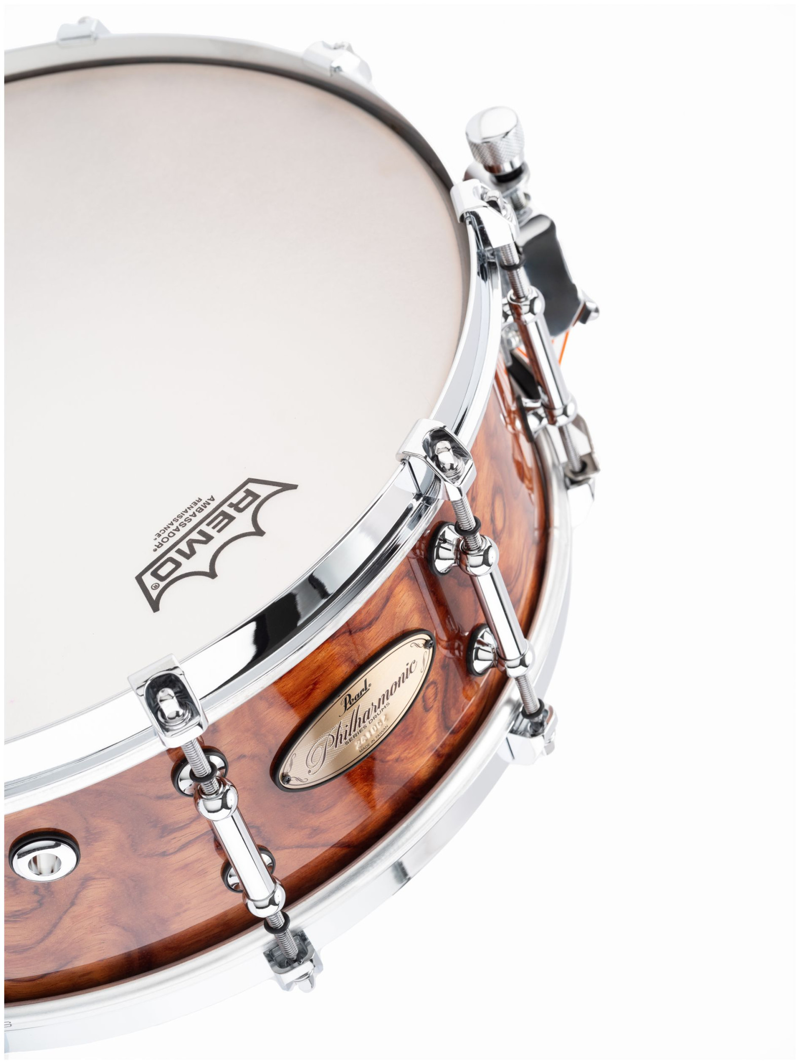 Galerijní obrázek č.9 14" PEARL PHTF1450 Philharmonic 14”x5” Bubinga/Maple/Bubinga - Natural Bubinga Gloss
