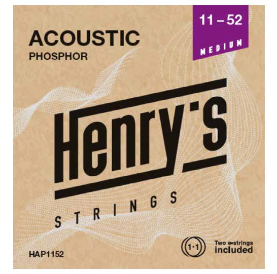 Hlavní obrázek Tvrdost .011 HENRY’S HAP1152 Acoustic Phosphor - 011“ - 052“