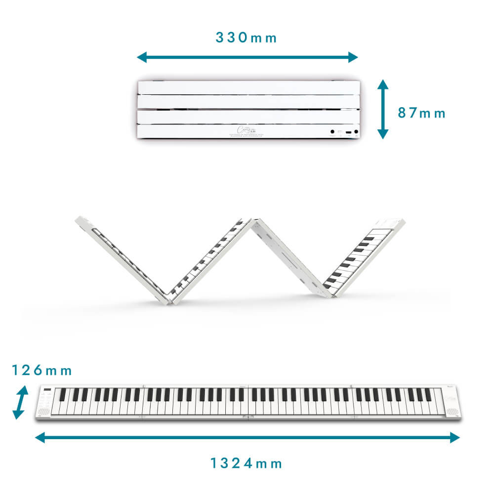 Galerijní obrázek č.4 Stage piana CARRY-ON Folding Piano 88 Touch - White