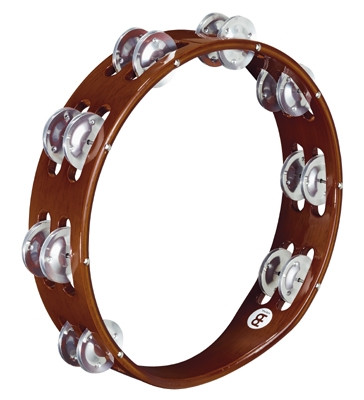 Hlavní obrázek Tamburíny MEINL TA2A-AB Traditional Wood Tambourine 2 Rows Aluminium - African Brown