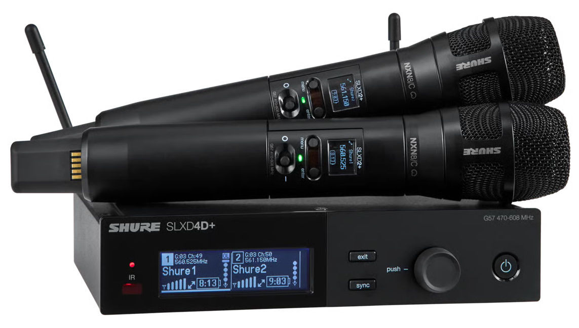 Hlavní obrázek S ručním mikrofonem SHURE SLXD24D+E/N8C-S50