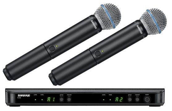 Hlavní obrázek S ručním mikrofonem SHURE BLX288E/B58 M17 662 - 686 MHz