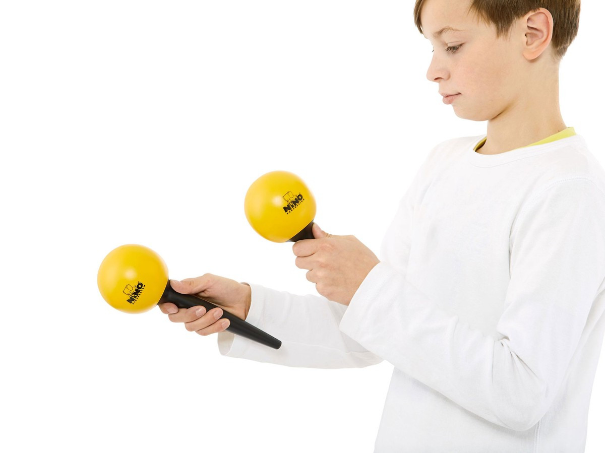 Galerijní obrázek č.1 Maracas NINO PERCUSSION NINO582Y Plastic Maracas - Yellow