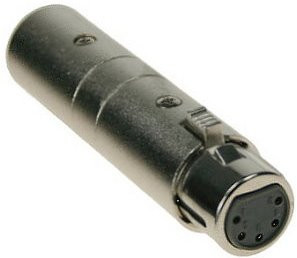Galerijní obrázek č.1 Konektorové redukce ADAM HALL 7870 Adapter 3 Pin XLR Male to 5 Pin XLR Female