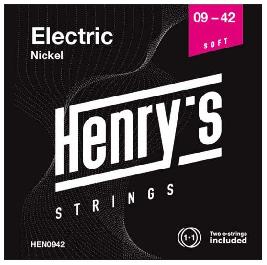Hlavní obrázek Tvrdost .009 HENRY’S HEN0942 Electric Nickel - 009“ - 042“