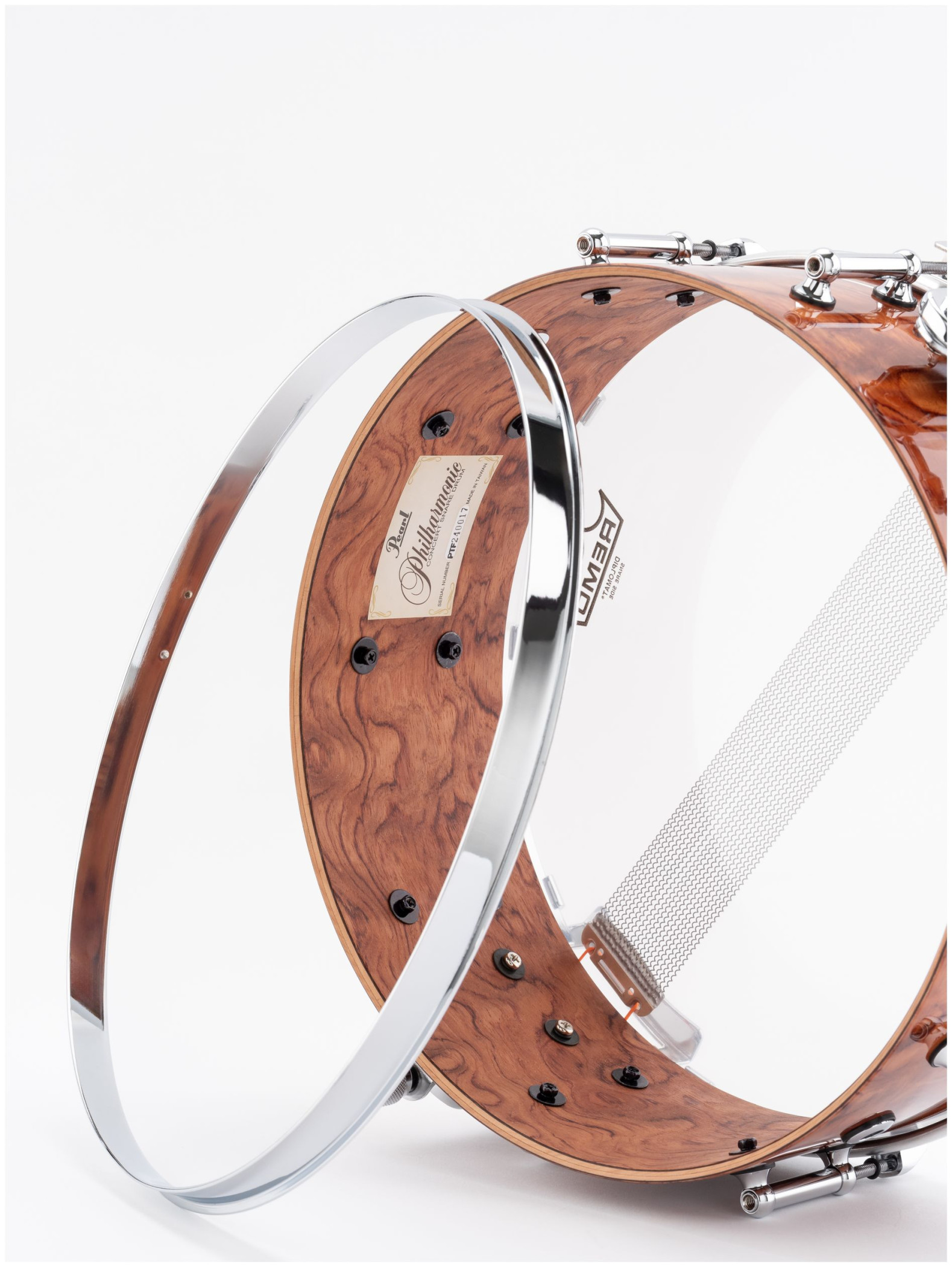 Galerijní obrázek č.10 14" PEARL PHTF1450 Philharmonic 14”x5” Bubinga/Maple/Bubinga - Natural Bubinga Gloss