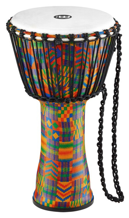 Hlavní obrázek Djembes MEINL PADJ2-M-F Rope Tuned Travel Series Djembe 10” - Kenyan Quilt