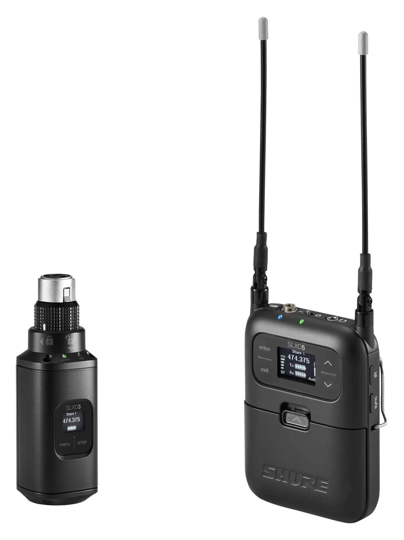 Hlavní obrázek S bateriovým přijímačem (ke kamerám) SHURE SLXD35 J53 562-606 MHz