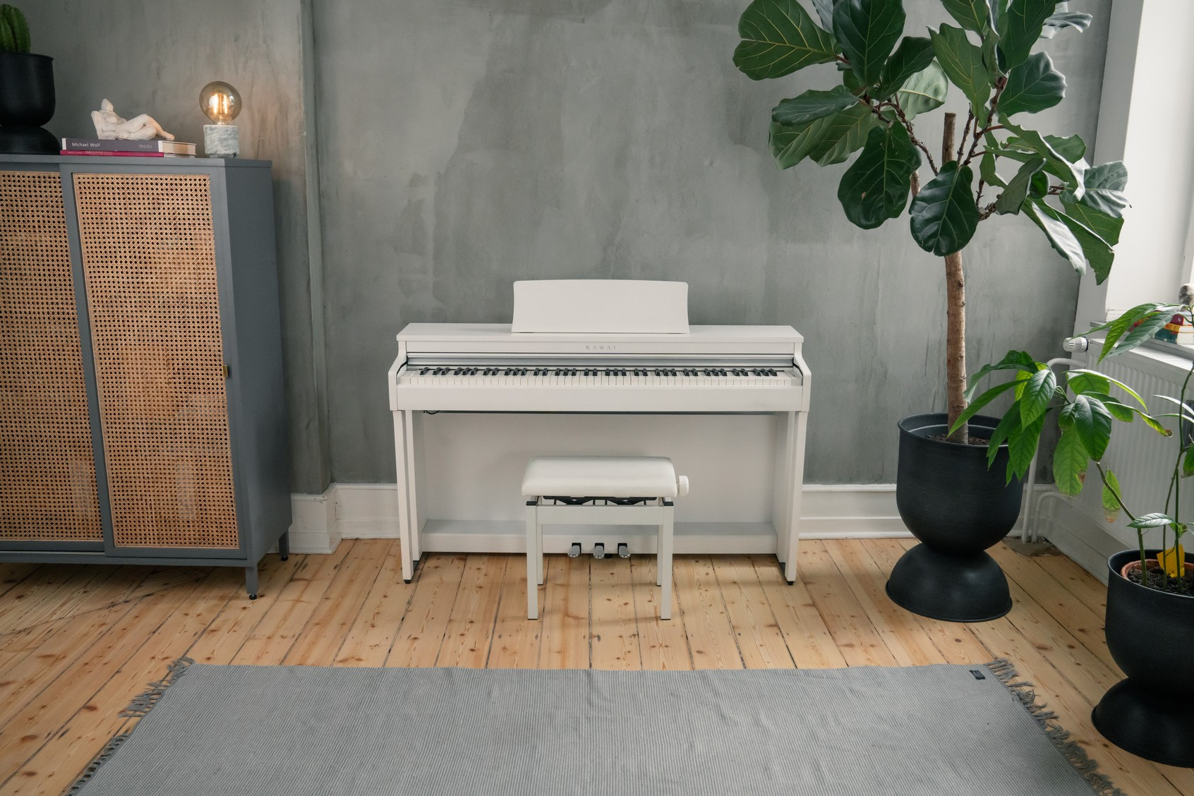 Galerijní obrázek č.5 Klávesy KAWAI CN201W - Premium White Satin