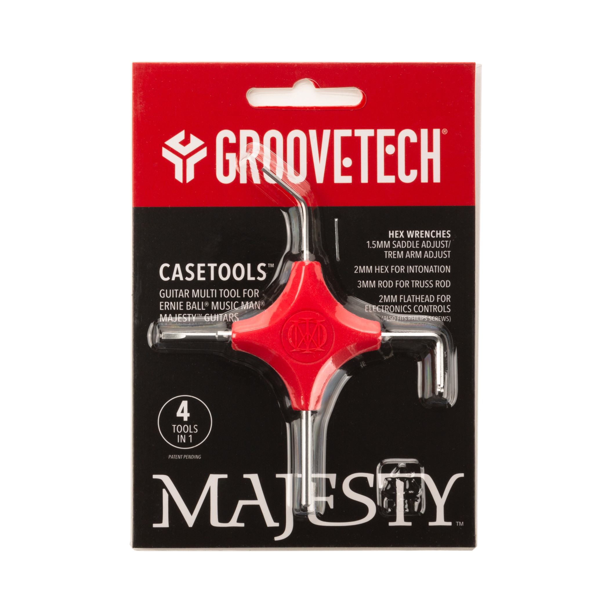 Galerijní obrázek č.3 Nářadí pro servis nástroje GROOVETECH GTMAJ1 Casetools Multi-Tool for Ernie Ball Majesty Guitars