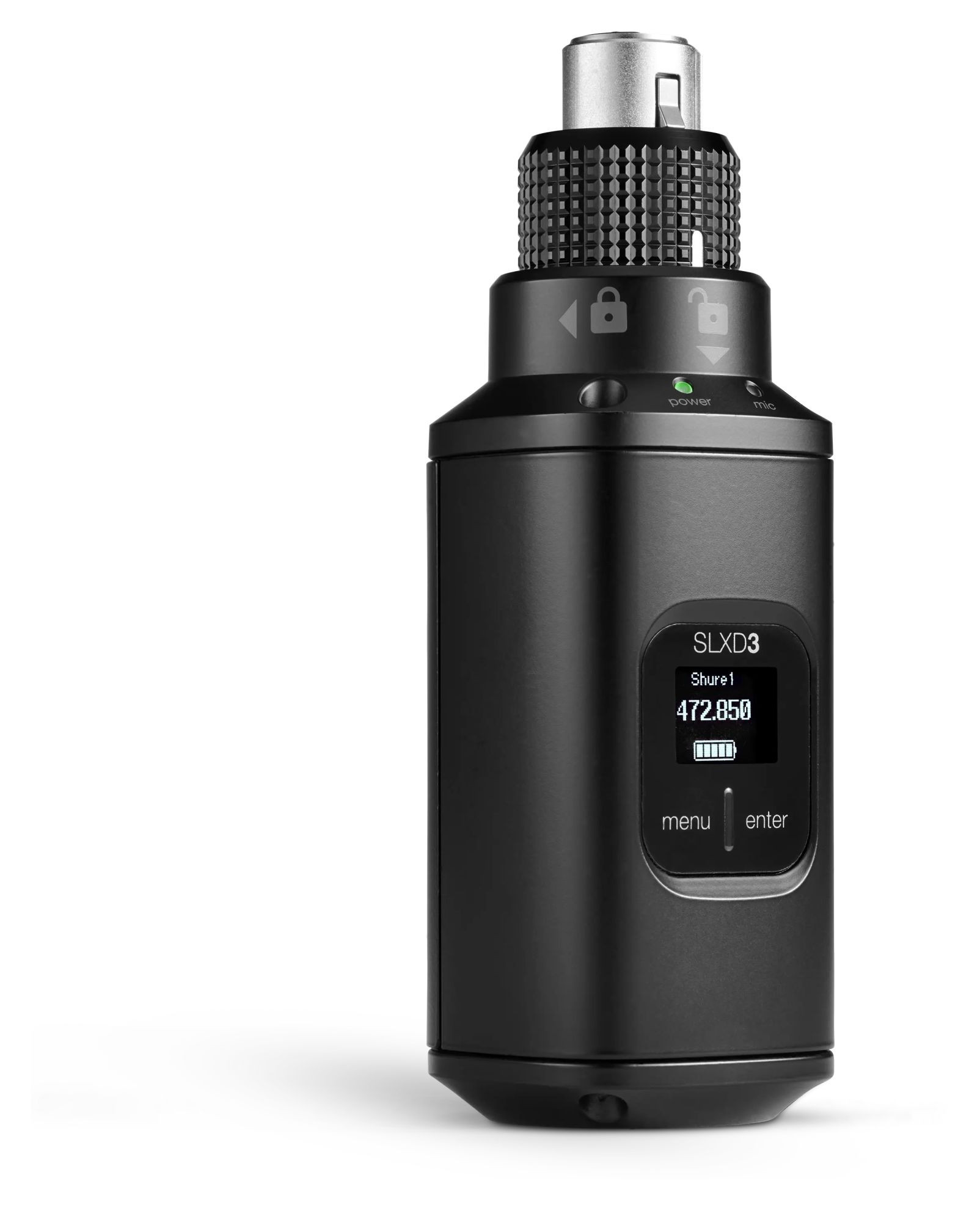 Galerijní obrázek č.1 S bateriovým přijímačem (ke kamerám) SHURE SLXD35 J53 562-606 MHz