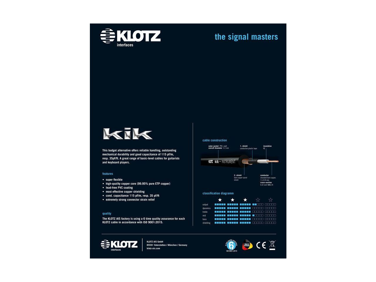 Galerijní obrázek č.1 9m a více KLOTZ KIKKG9.0PPBL