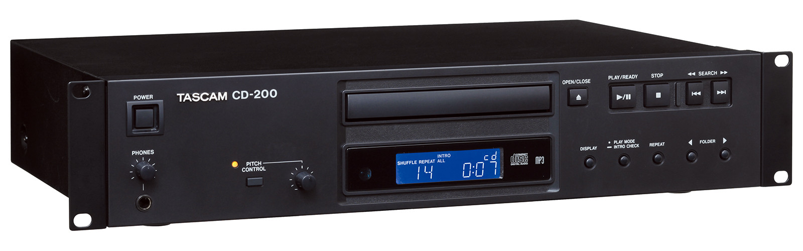 Galerijní obrázek č.3 Profesionální CD/DVD/USB/SD/MC přehrávače TASCAM CD200