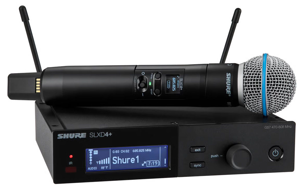 Hlavní obrázek S ručním mikrofonem SHURE SLXD24+E/B58-K55