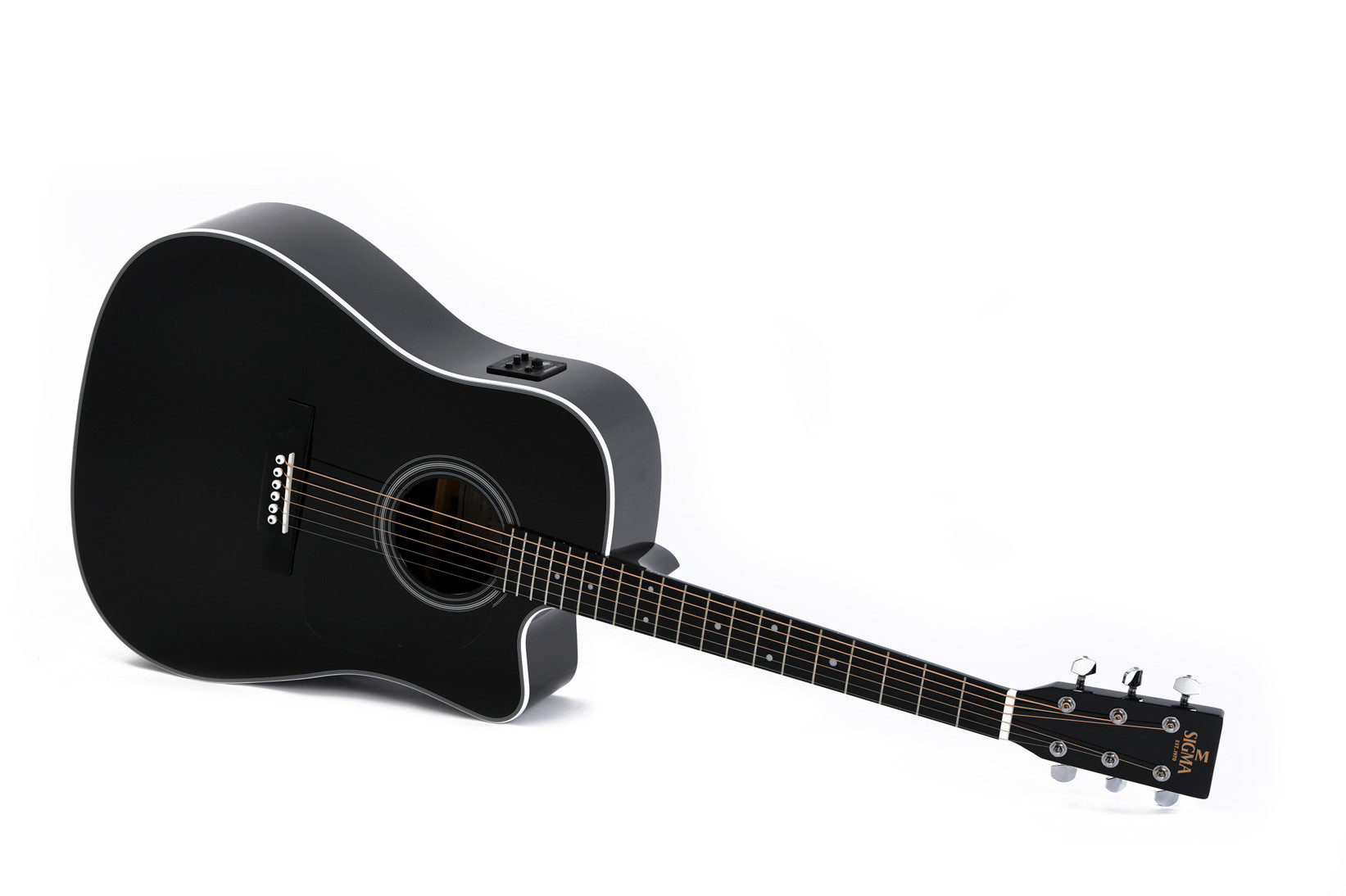 Hlavní obrázek Dreadnought SIGMA GUITARS DMC-1E-BK - Black High Gloss