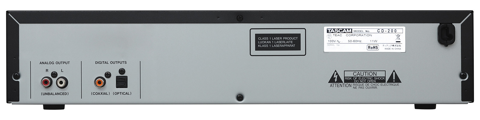 Galerijní obrázek č.4 Profesionální CD/DVD/USB/SD/MC přehrávače TASCAM CD200