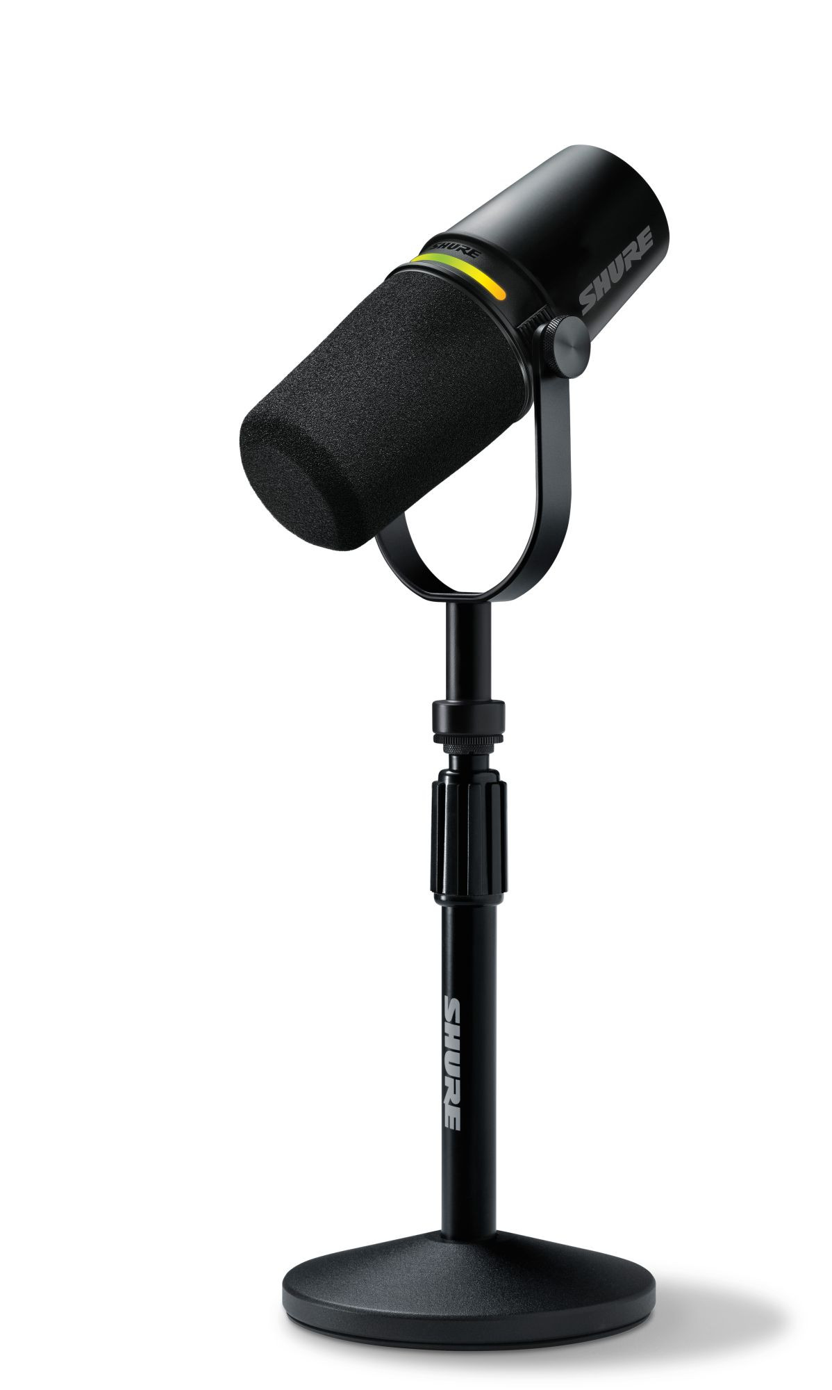 Galerijní obrázek č.1 Mikrofony pro rozhlasové vysílání SHURE MV7+ (black) + STAND